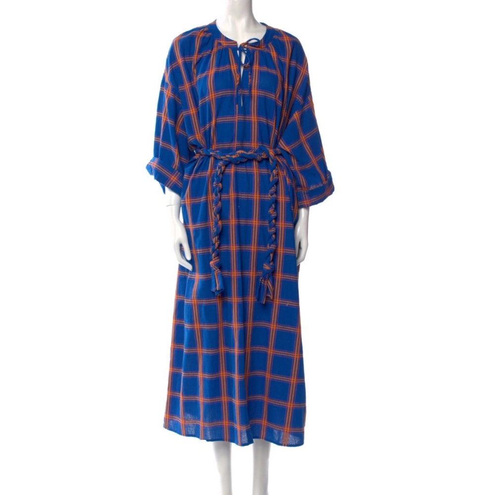 Mara Hoffman Plaid Print Dress- Small- Basically New